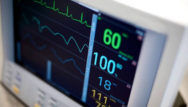 hospital medical equipment heart monitor vital statistics (photos professionally retouched - Photoshop action added)